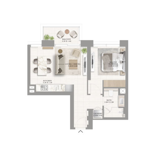 1 bdr palace residences north 1