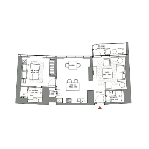 sobha seahaven 1 bdr