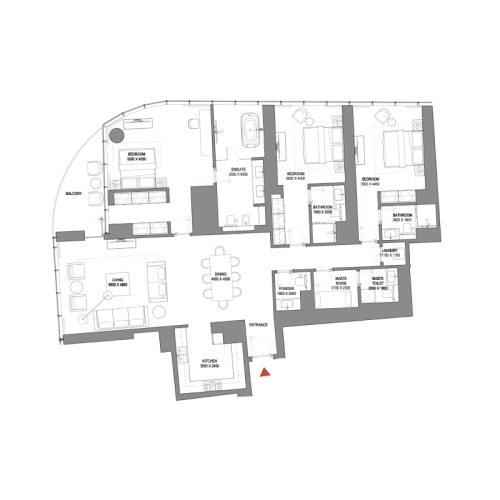 sobha seahaven 3 bdr